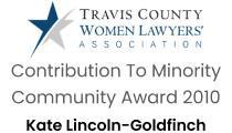 Kate Lincoln Goldfinch Premio A Contribucion A Comunidad Minoritaria 2010 Por Tcwla